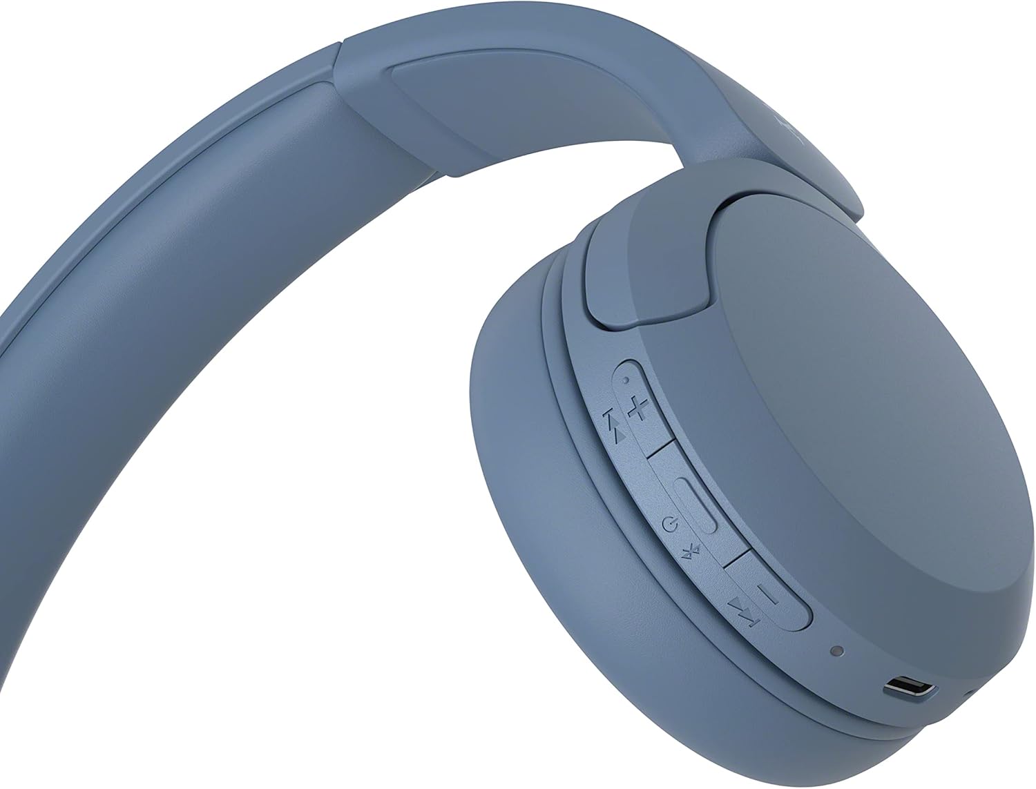 Wireless Bluetooth On Ear Headphones 50Hr Battery Quick Charge Blue