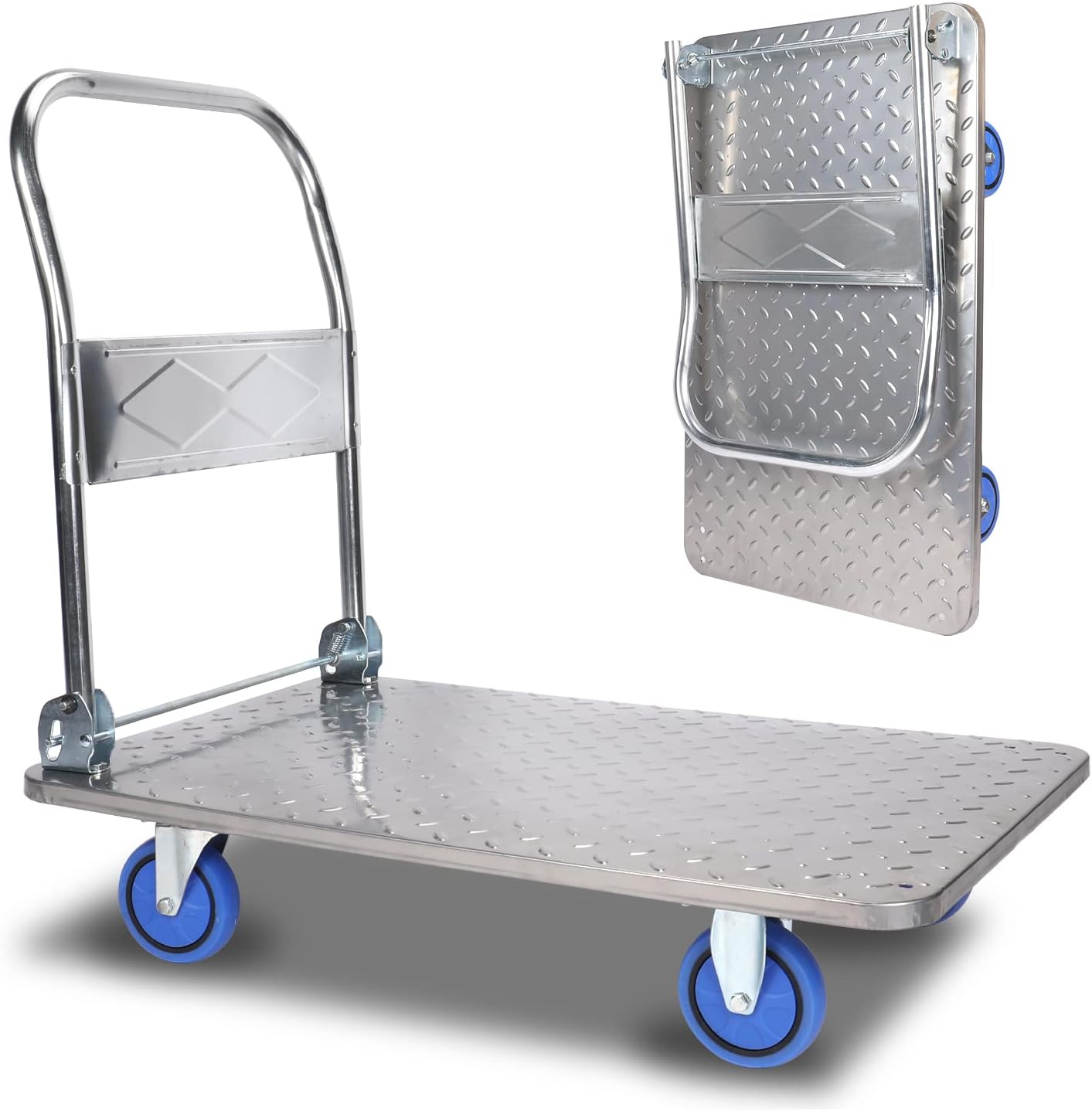 150KG Folding Platform Trolley Hand Truck Push Cart Dolly