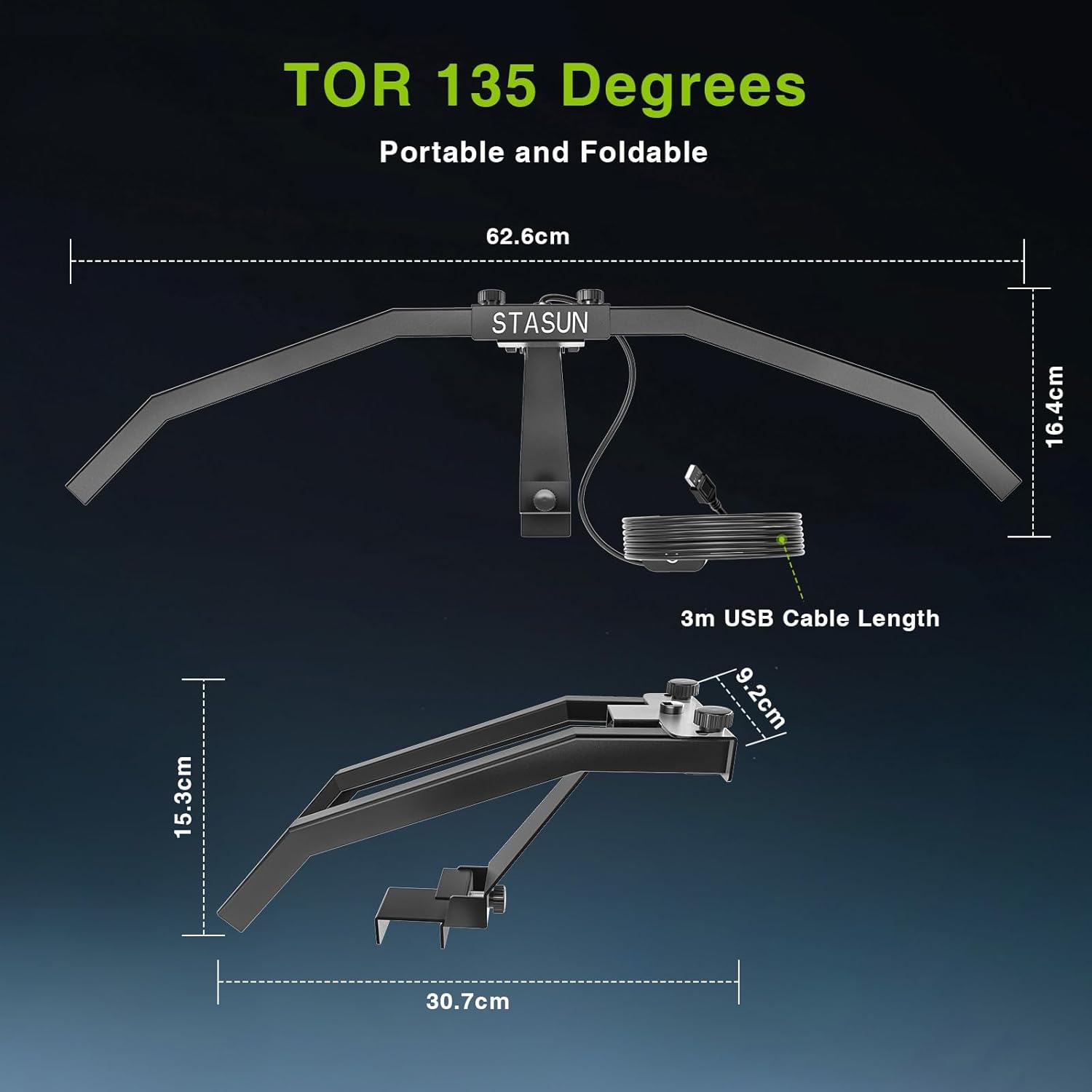 Dart Board LED Light 135 Degree Foldable Adjustable Brightness