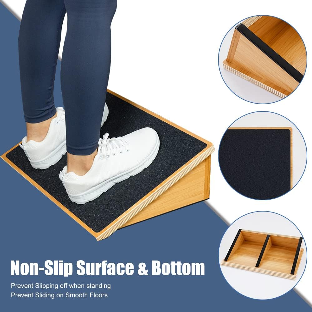 Slant Board Squat Wedge Incline Board Non Slip 1000lb Capacity