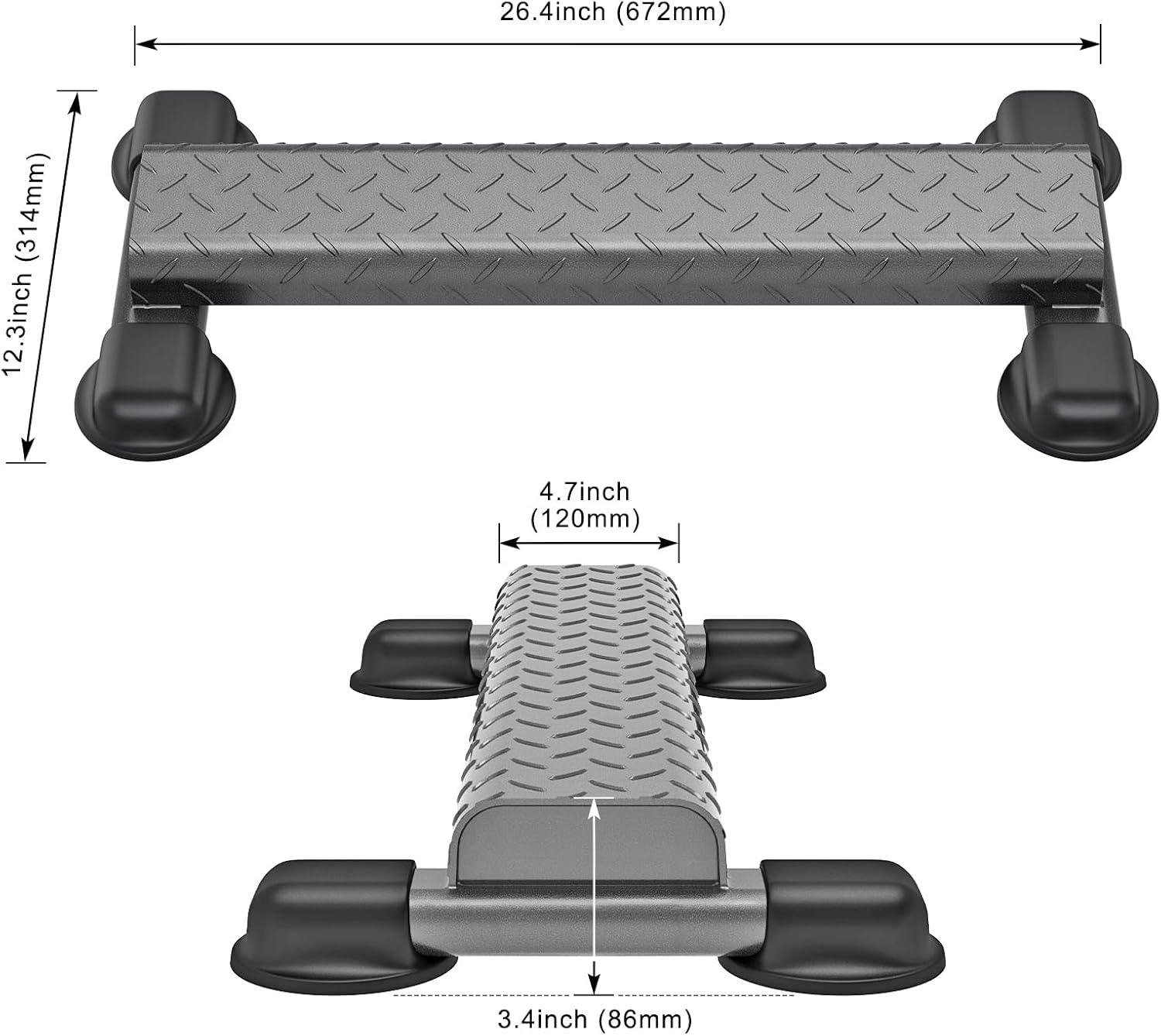 Calf Raise Block Steel Squat Wedge Non Slip Trainer 800lb