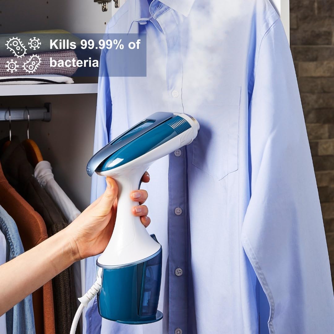 Handheld Clothes Steamer 1750W Dual Steam Eco Turbo 25g Fast