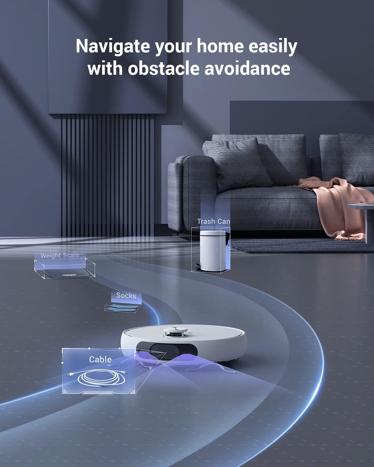Robot Vacuum Mop Self Empty LiDAR Mapping Auto Wash Smart Clean