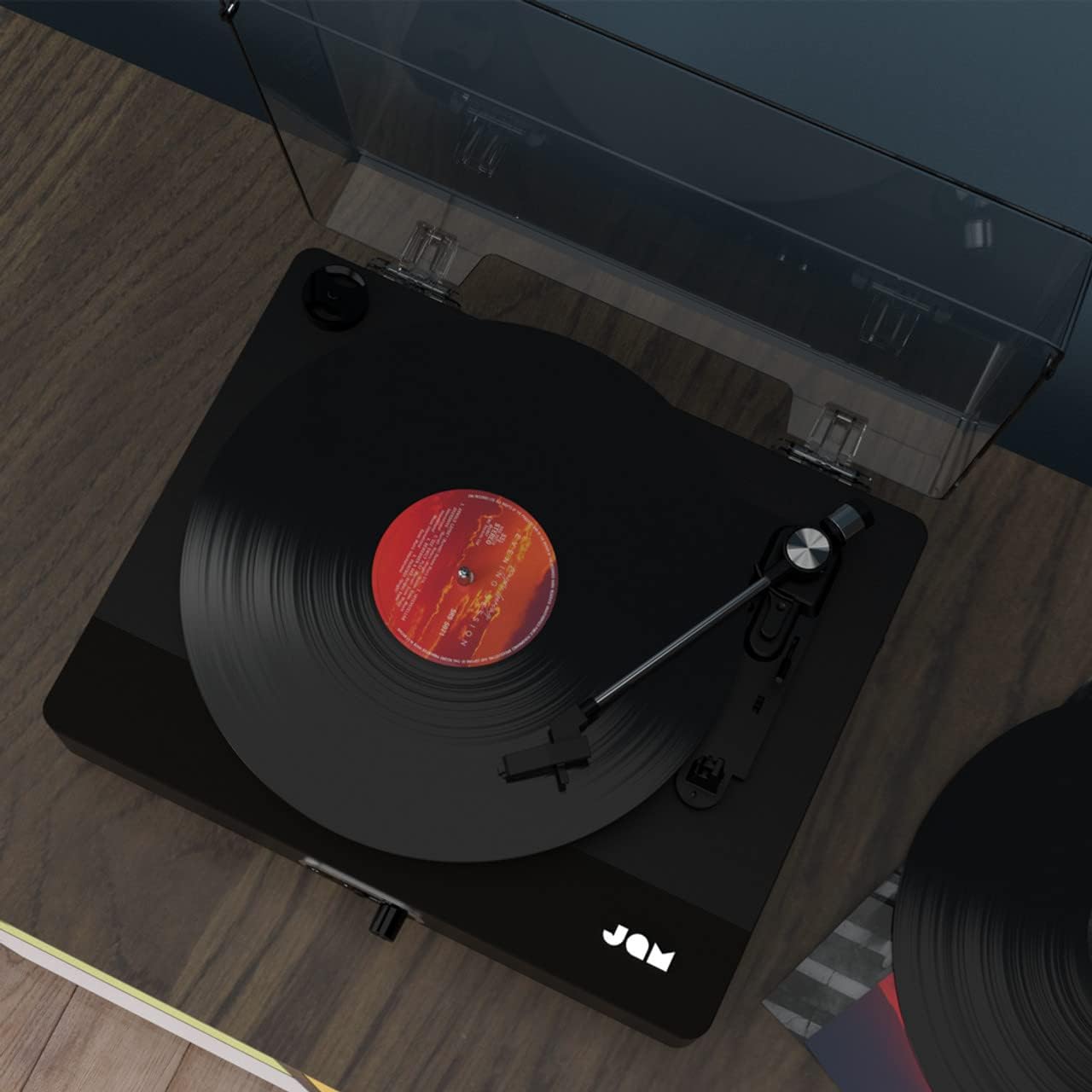 Bluetooth Turntable With Built In Speakers 3 Speed Bamboo