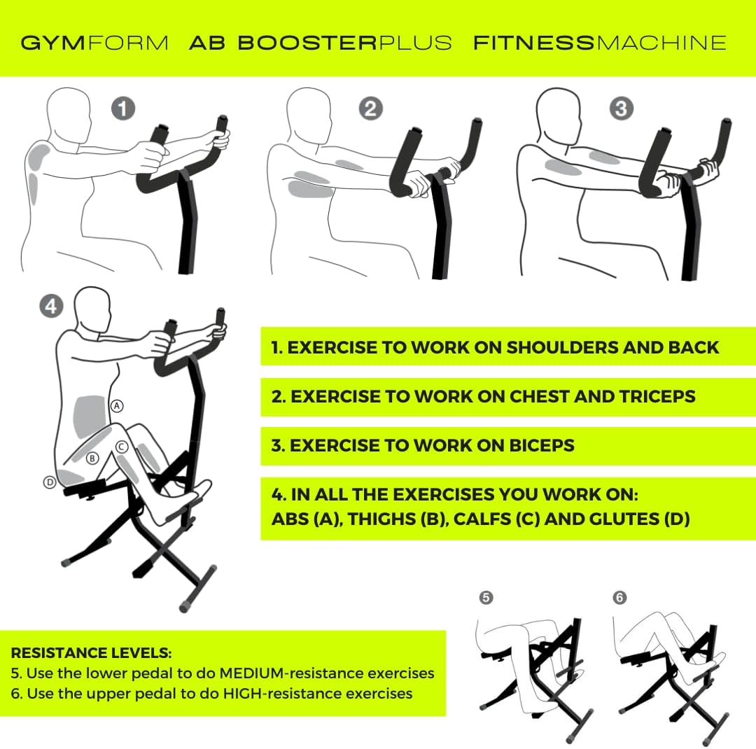 Ab Booster Home Gym Machine Full Body Cardio Trainer 120kg