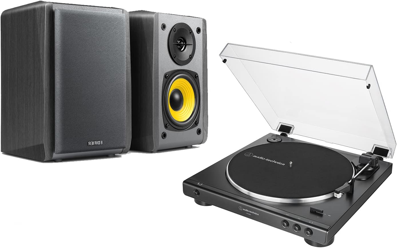 Bluetooth Turntable With Active Speakers Exclusive Audio Set