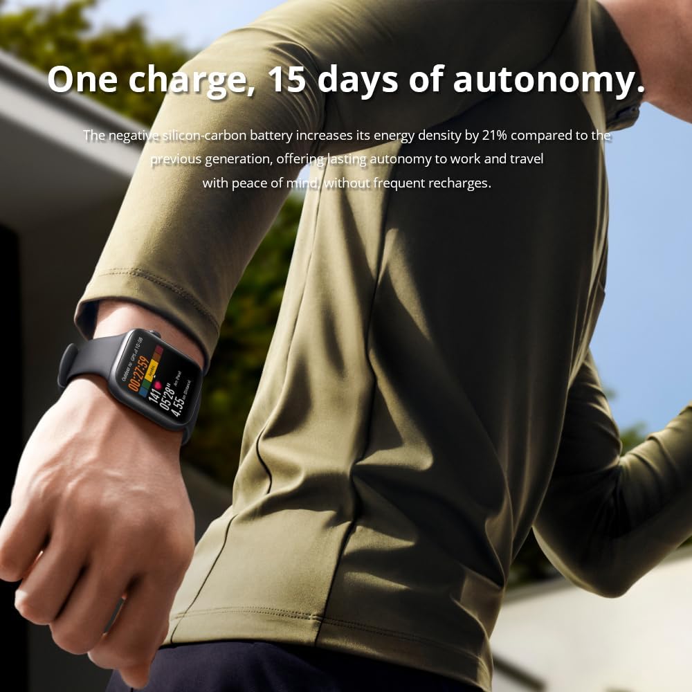 AMOLED Smart Watch GPS 15 Day Battery Fitness