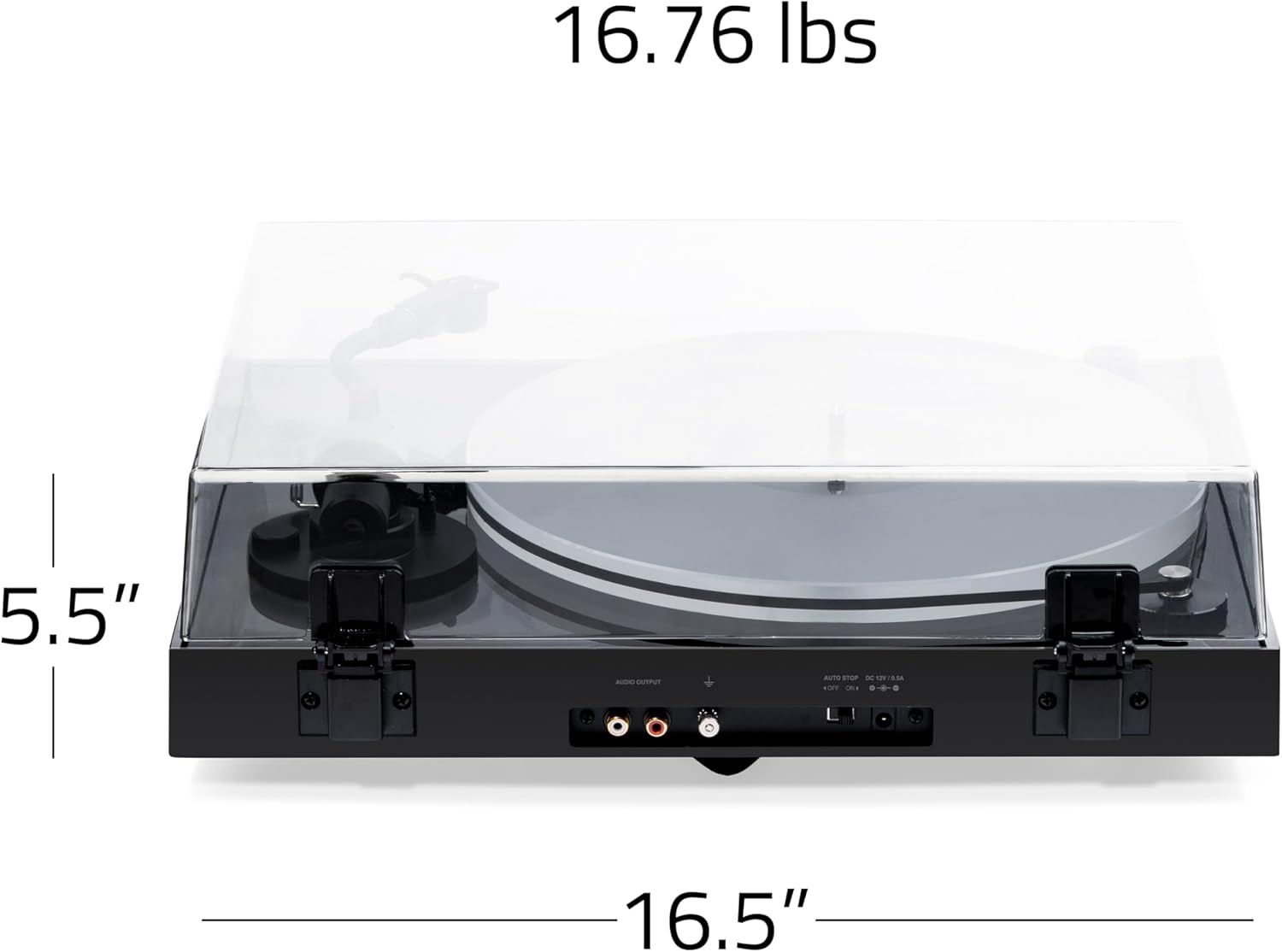 High-Fidelity Vinyl Turntable with Ortofon 2M Blue & Acrylic Platter