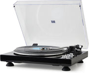 Hi-Fi Belt-Drive Turntable with Premium Cartridge, 33/45 RPM, Auto-Return