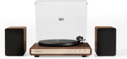 Bluetooth Vinyl Turntable with Speakers, 2-Speed Belt Drive & USB