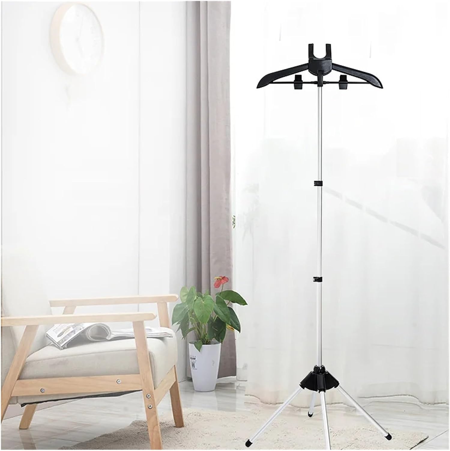 Clothes Steamer Stand 160cm Adjustable Garment Rack Hanger Portable