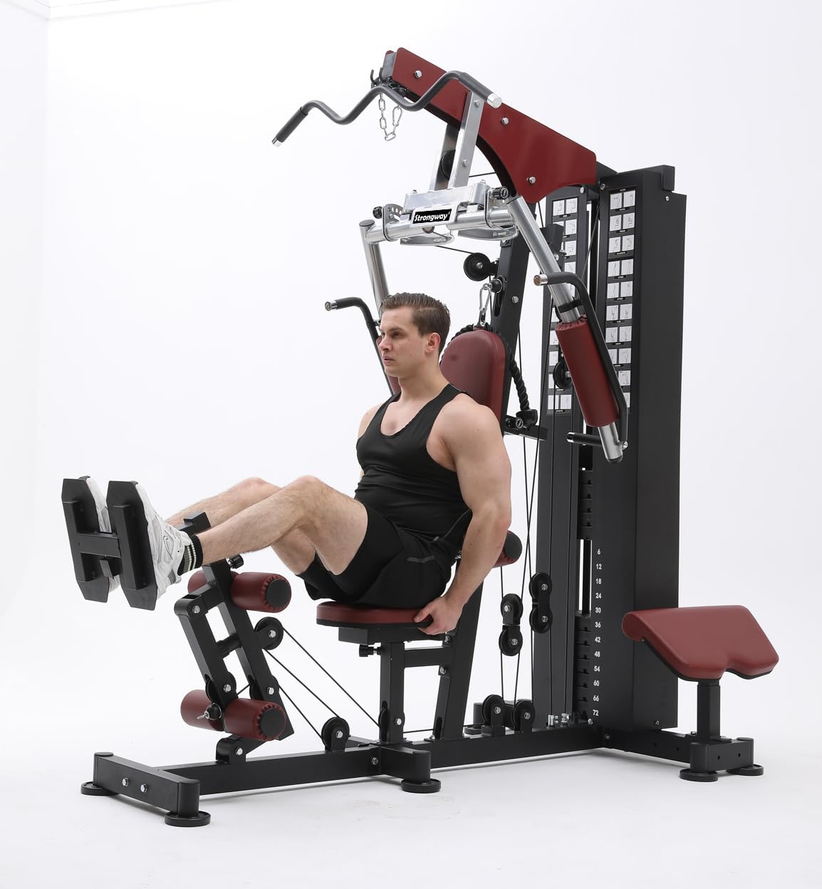 Multi Gym Cable Pulley Strength Station Home Gym Weight Stack