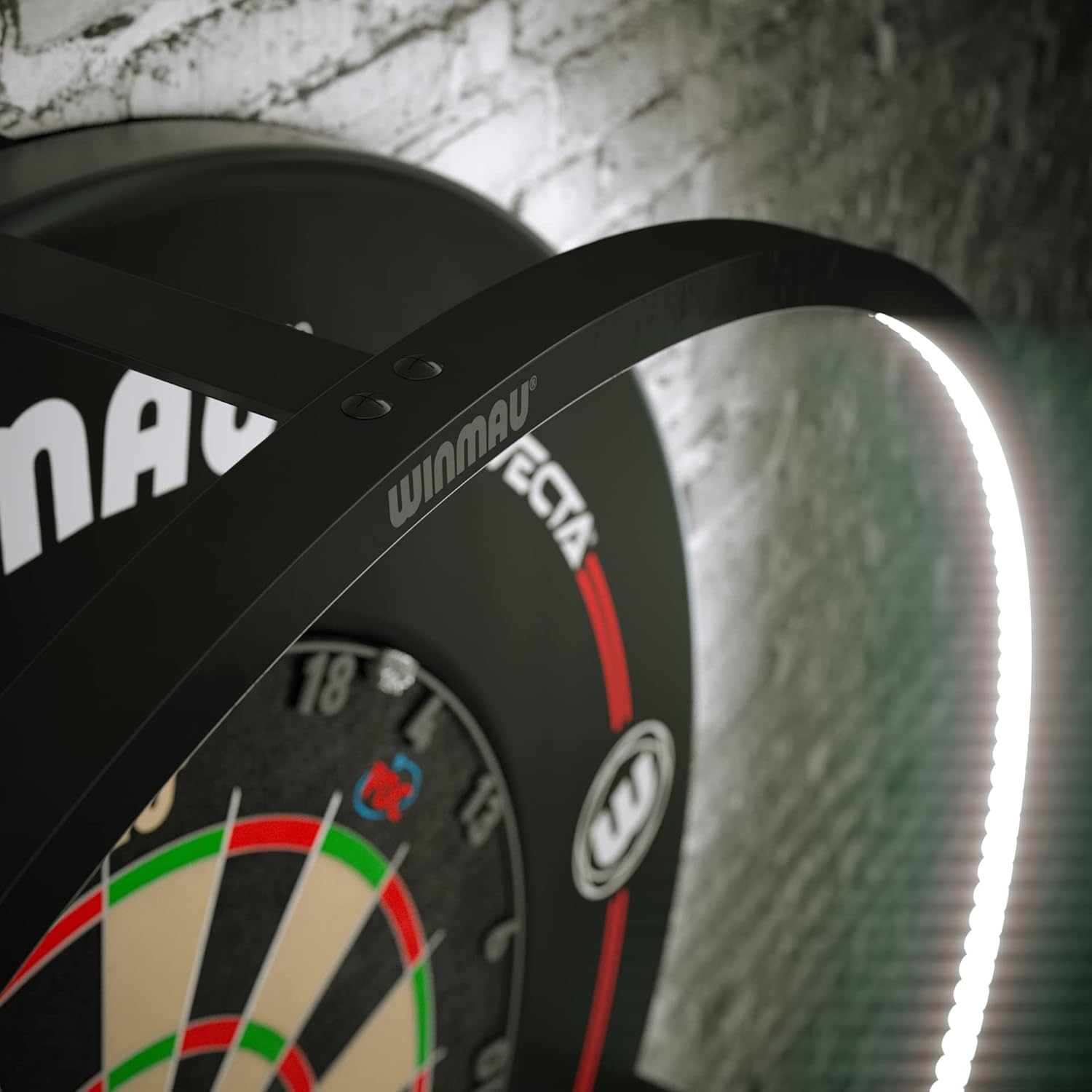 360 Dart Board LED Light Surround Ring Shadow Free Aluminium