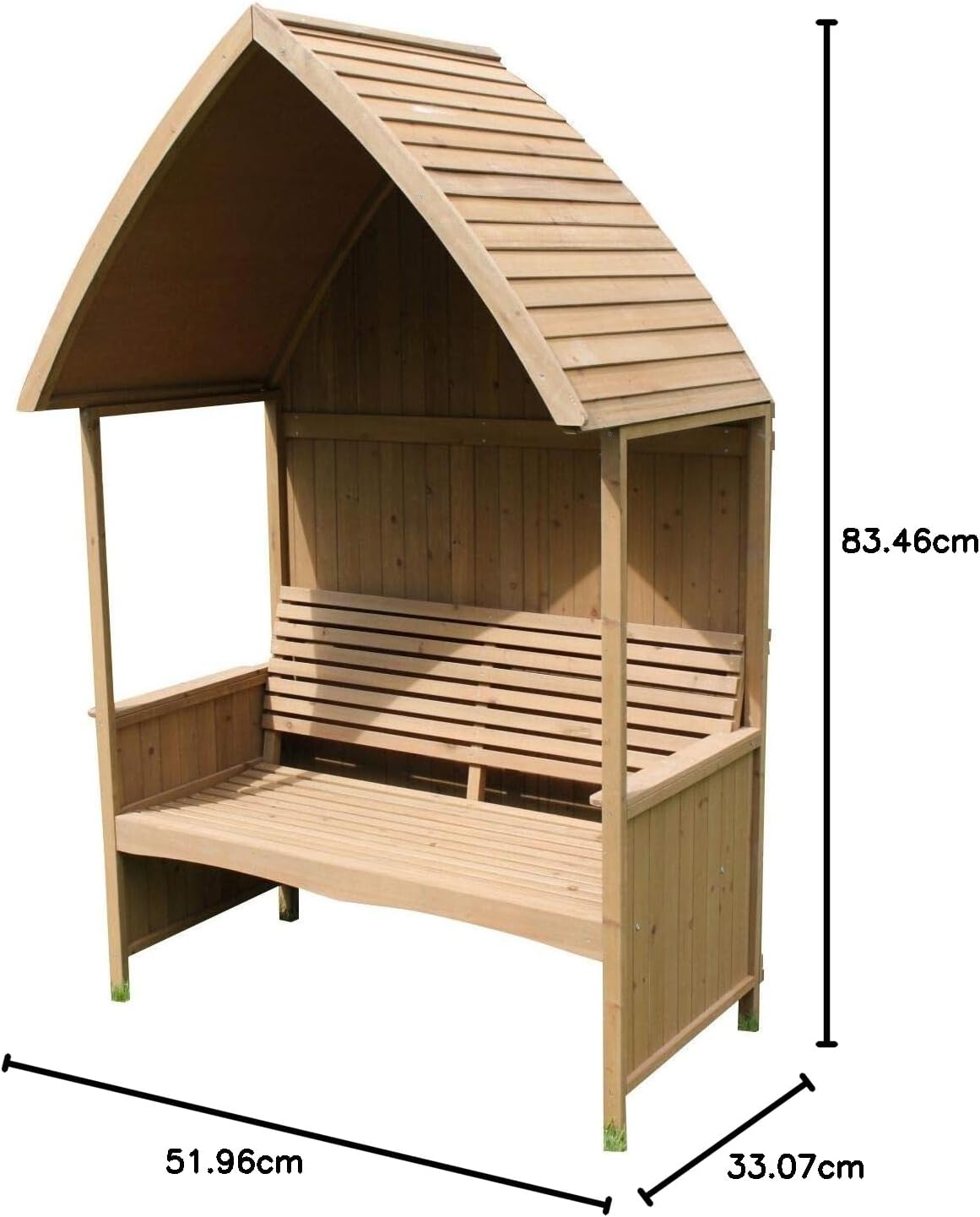 Wooden Garden Arbour Bench Pergola Seat Outdoor Arch