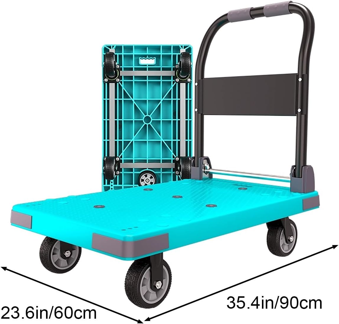 990LB Heavy Duty Foldable Platform Truck Flatbed Cart
