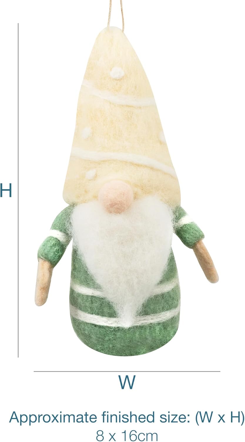 Needle Felting Kit Gnome DIY Craft Set Wool Beginner Kit