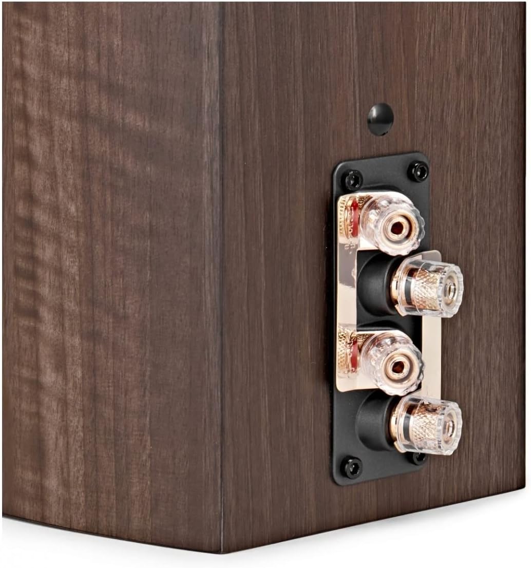 Bookshelf Speakers Pair HiFi 100W Kevlar Driver Bass Port