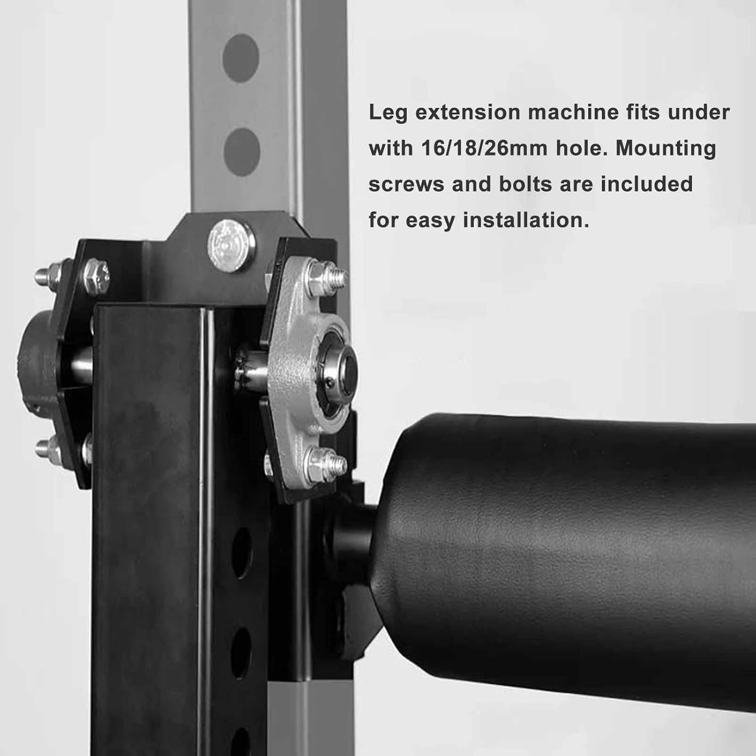 Leg Extension Curl Machine Rack Attachment Seated Leg Trainer