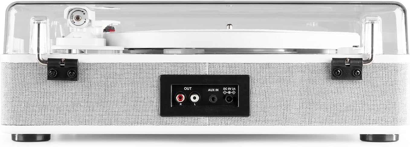 Record Player with Stand Bluetooth USB Recording White