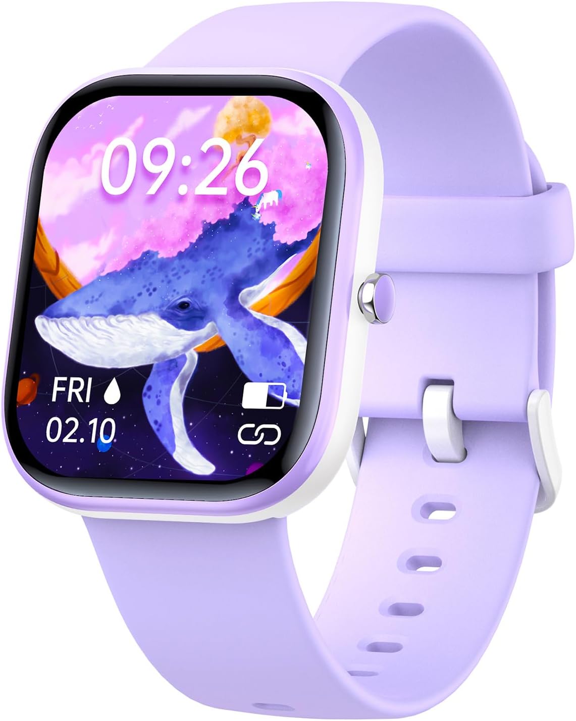 Kids Smart Watch Purple Fitness Tracker Heart Rate Sleep