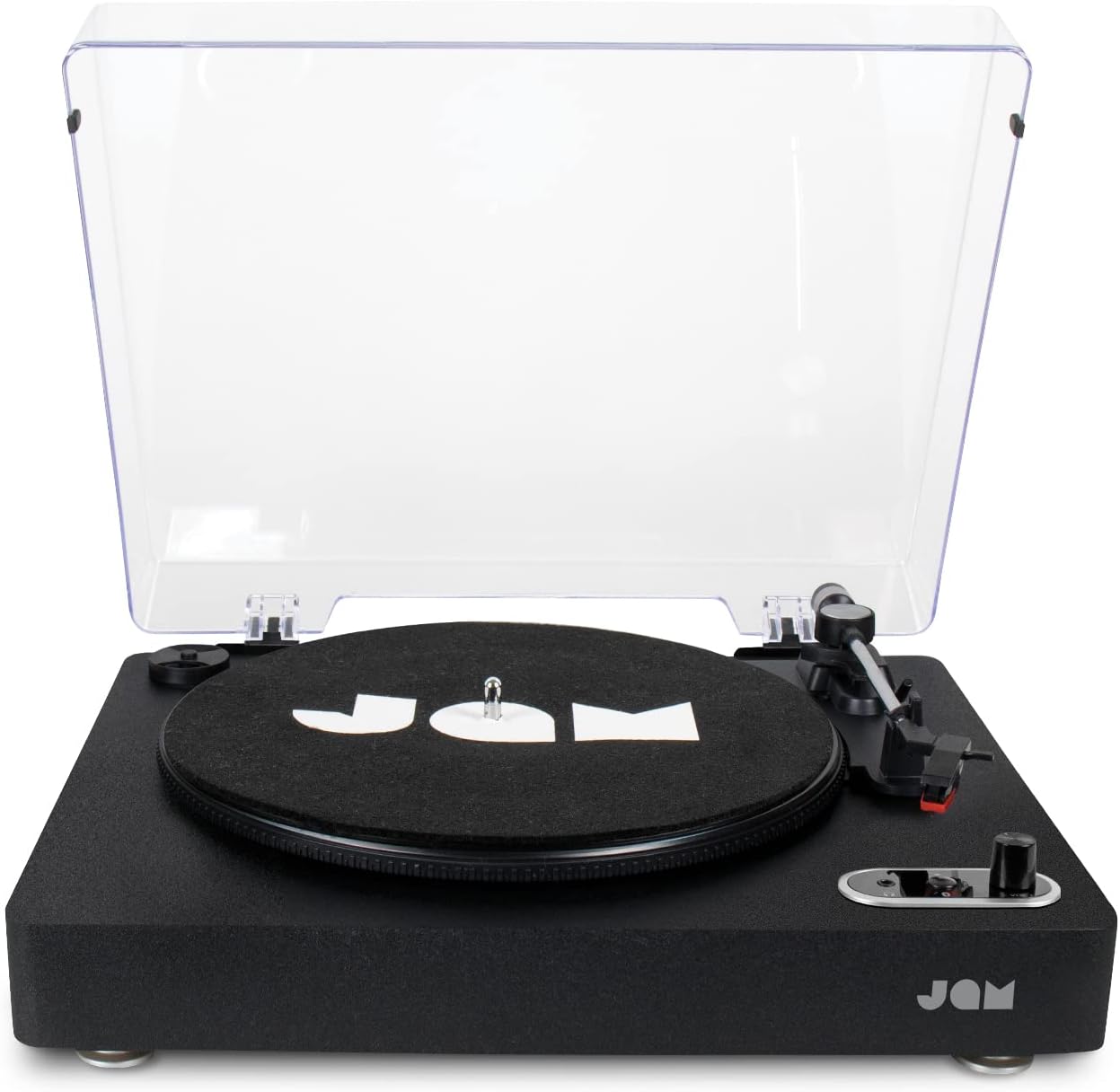 Wireless 3-Speed Turntable with Bluetooth, Vinyl to MP3, Dust Cover