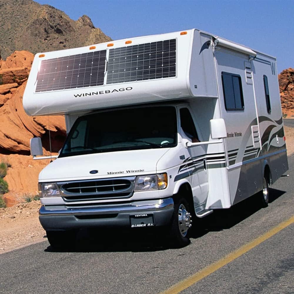 50W Flexible Solar Panel High Efficiency RV Boat Caravan Charger