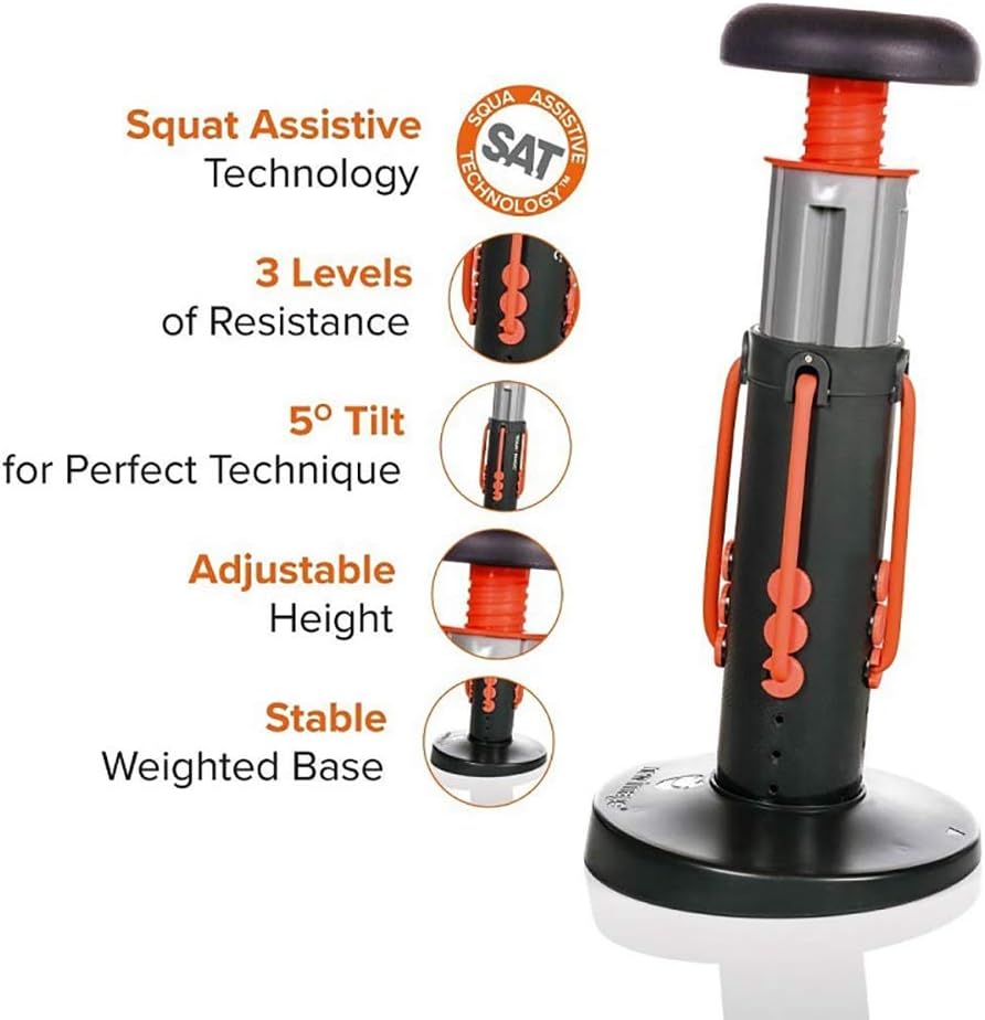 Adjustable Squat Trainer Machine Glutes Legs Core Home Gym
