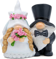 Valentines Wedding Gnome Couple Resin Romantic Decor Gift