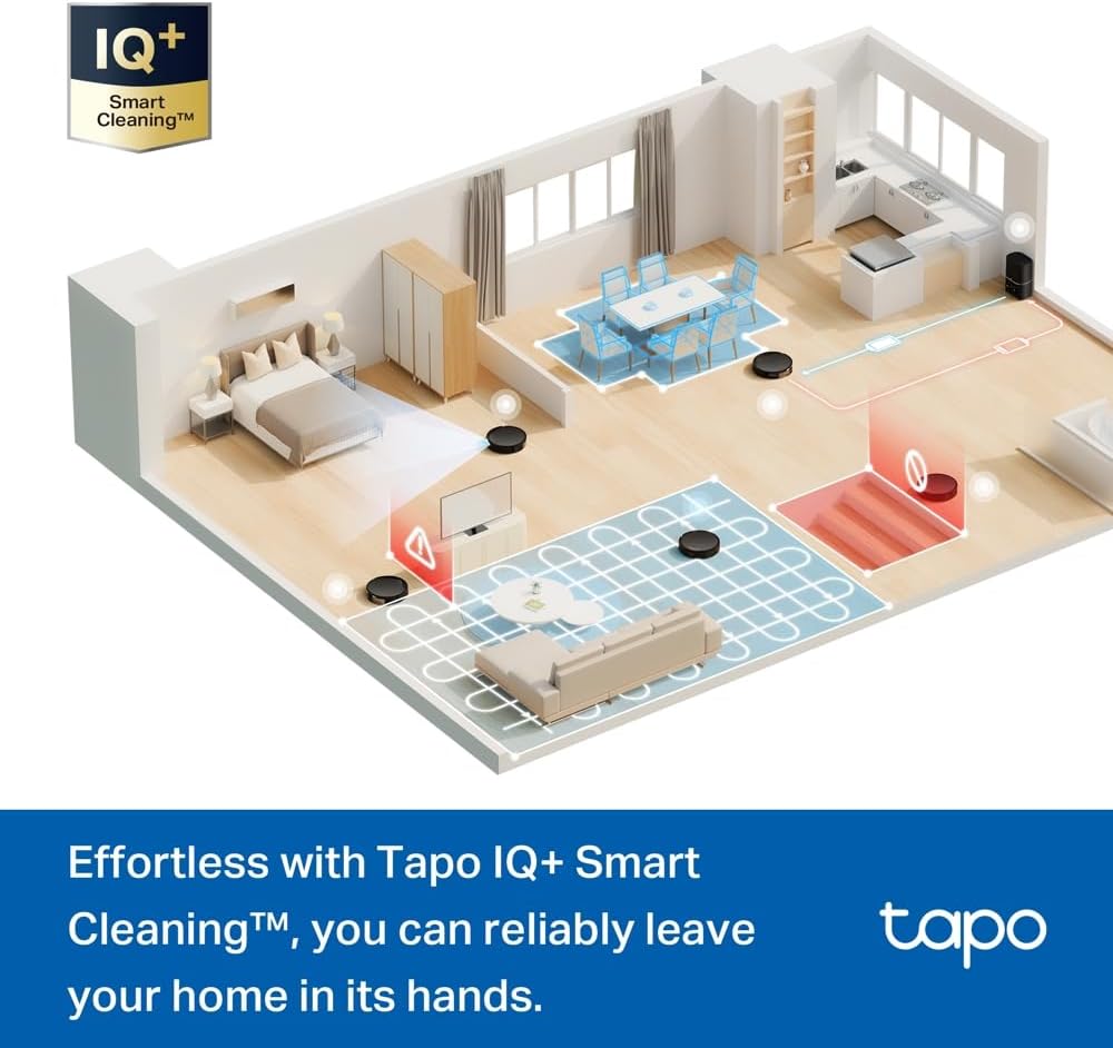 Robot Vacuum Mop Self Empty 5300Pa LiDAR Slim WiFi Pet Hair
