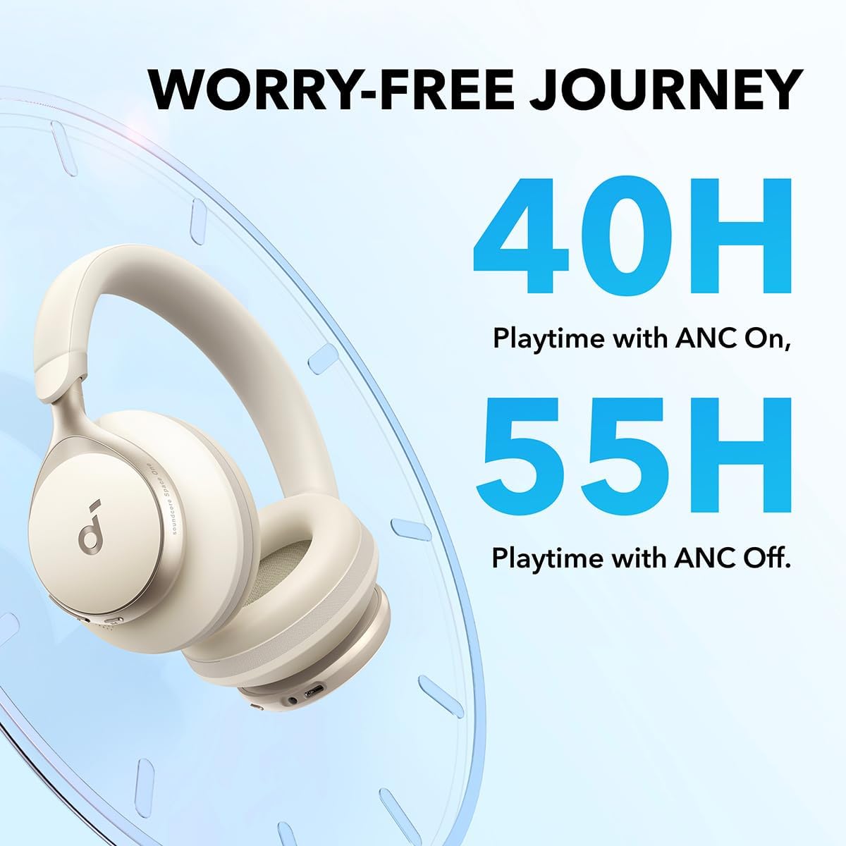 Adaptive Noise Cancelling Bluetooth Over Ear Headphones Hi Res