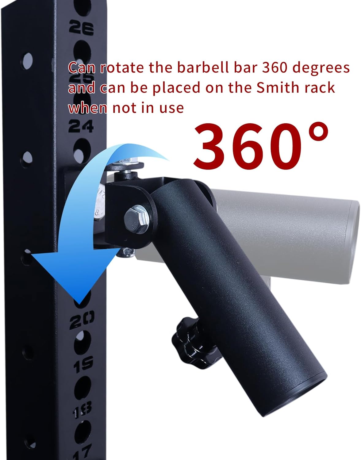 T Bar Row Landmine Attachment 360 Degree Swivel Base Olympic Bar