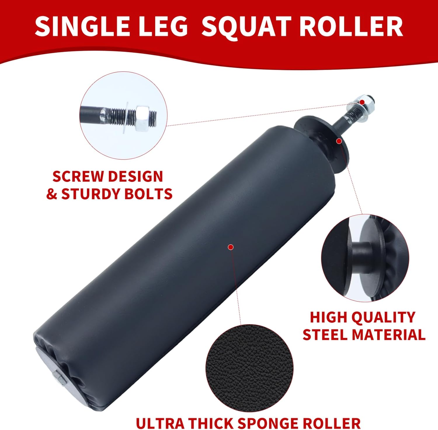 Single Leg Squat Roller Rack Attachment Bulgarian Split Trainer