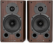 Bookshelf Speakers Pair HiFi 100W Kevlar Driver Bass Port