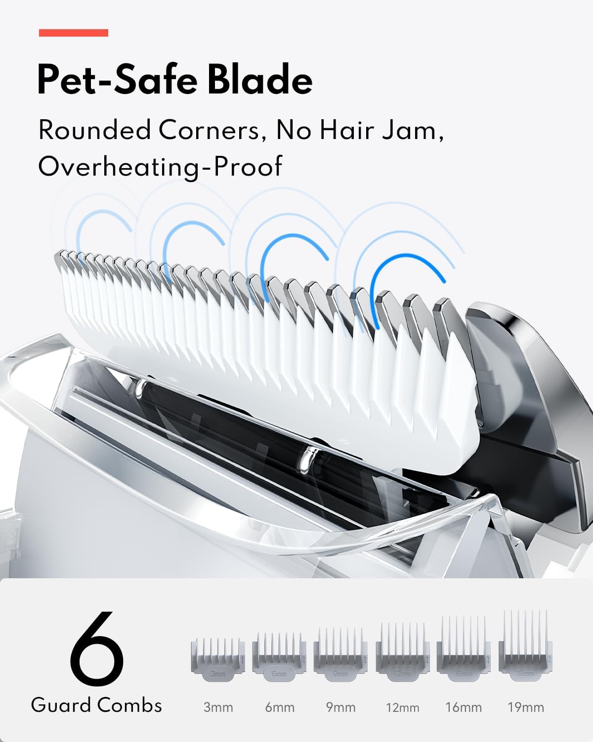 Ultra Quiet Pet Grooming Vacuum Kit 6 Tools Hair Remover