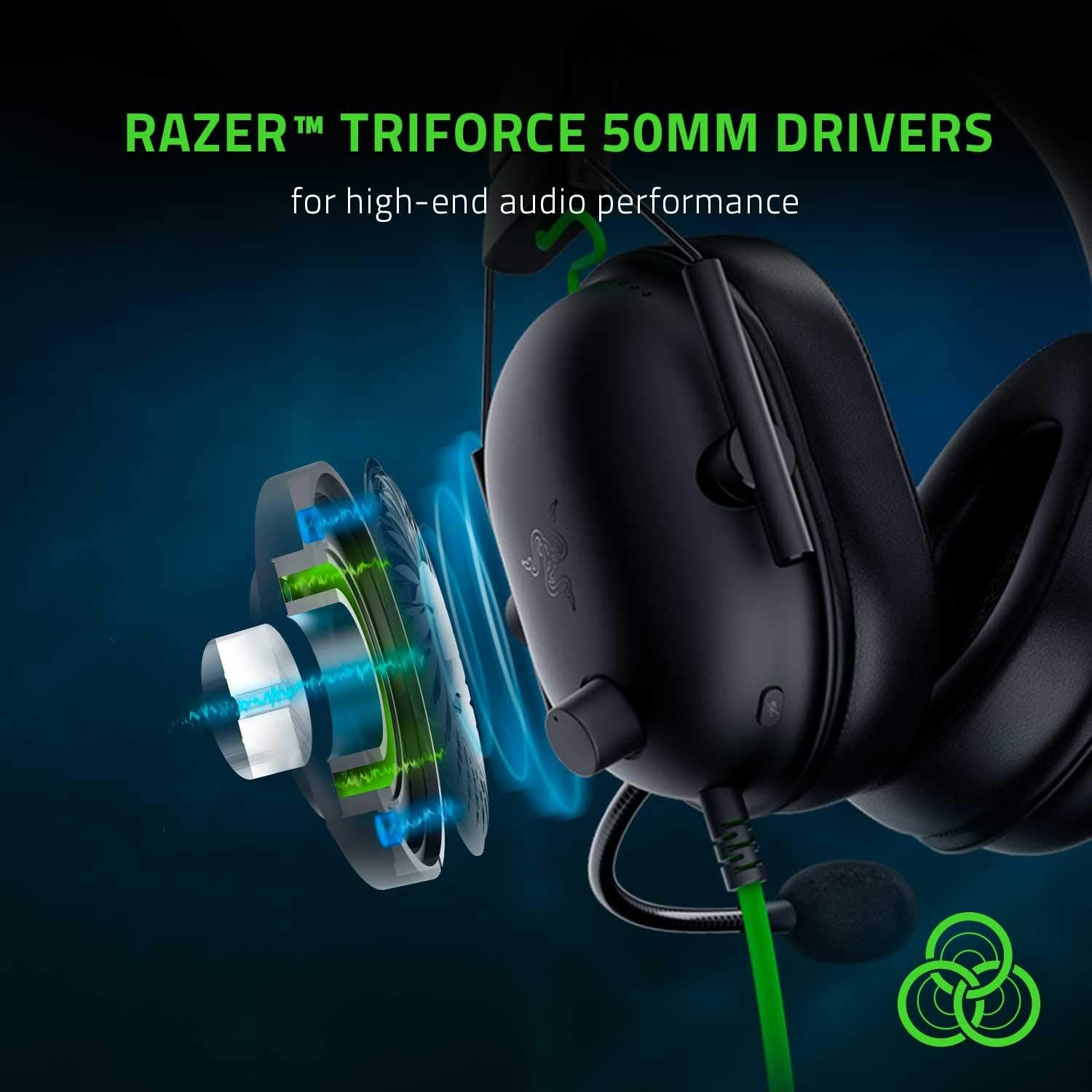 Esports Gaming Headset 7.1 Surround Sound Wired Over Ear Mic 50mm