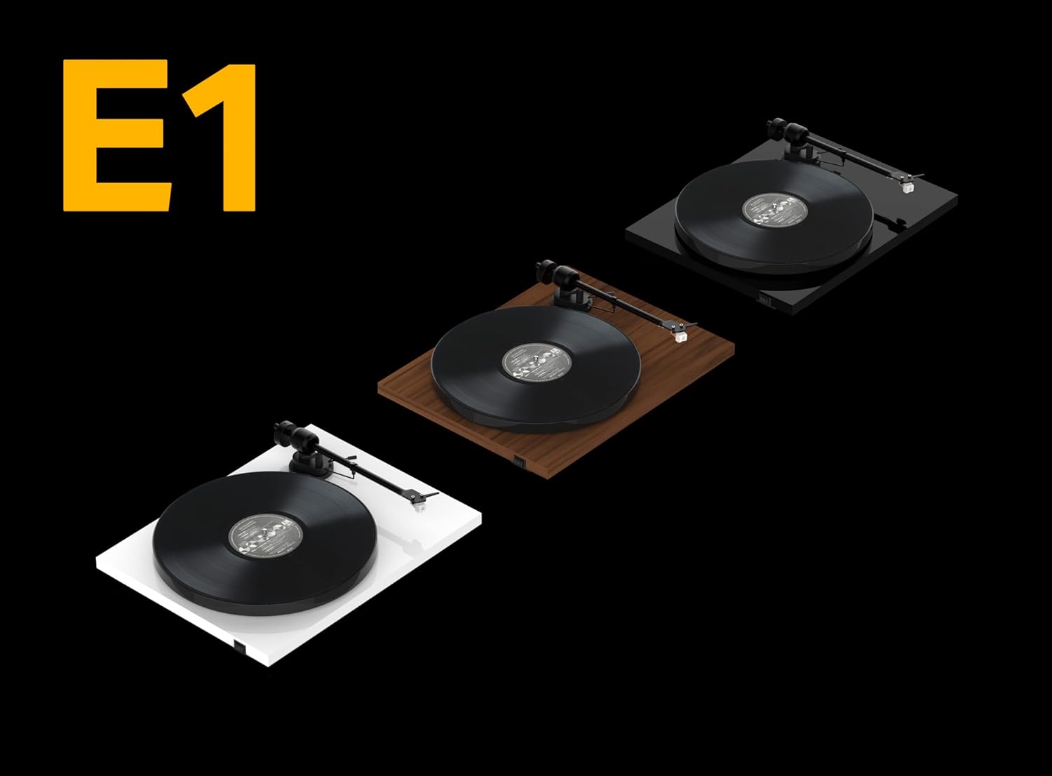 Bluetooth Turntable with Built In Preamp Black HiFi