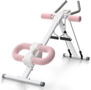 Adjustable Ab Trainer Machine Foldable Core Workout w/ LCD Monitor