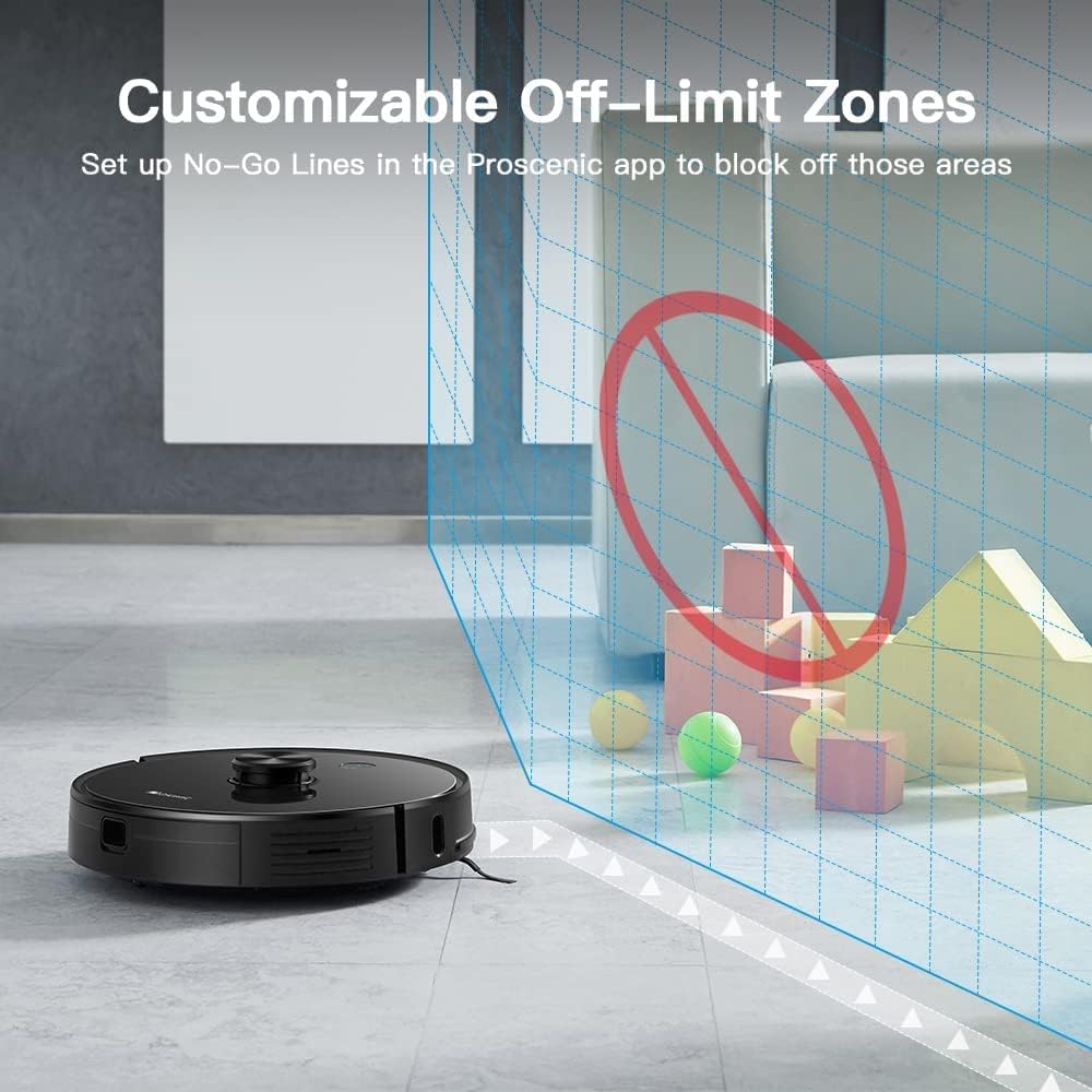 Robot Vacuum Mop 2700Pa LiDAR Mapping WiFi App Smart Clean