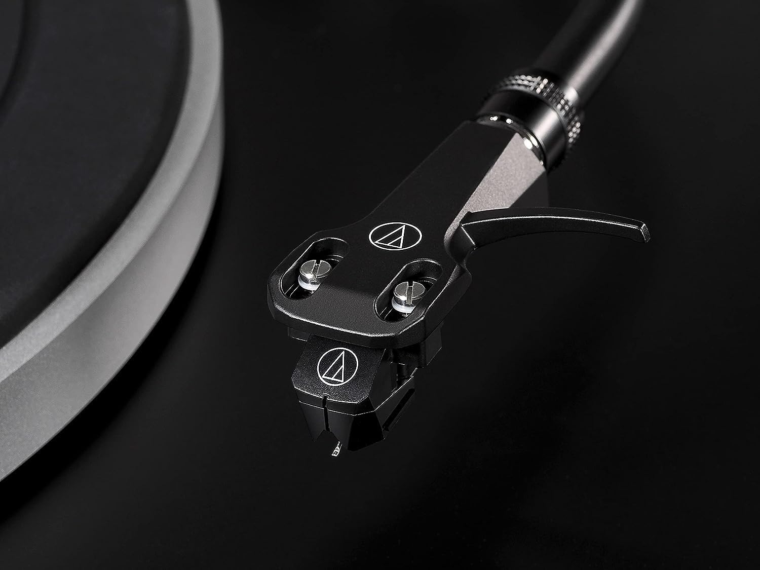 Manual Direct Drive Vinyl Turntable with USB, 3-Speed, Adjustable Counterweight