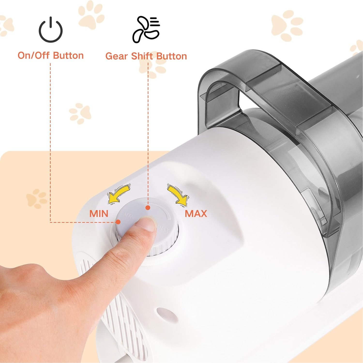 5 In 1 Pet Grooming Vacuum Kit Clipper 2.5L Low Noise