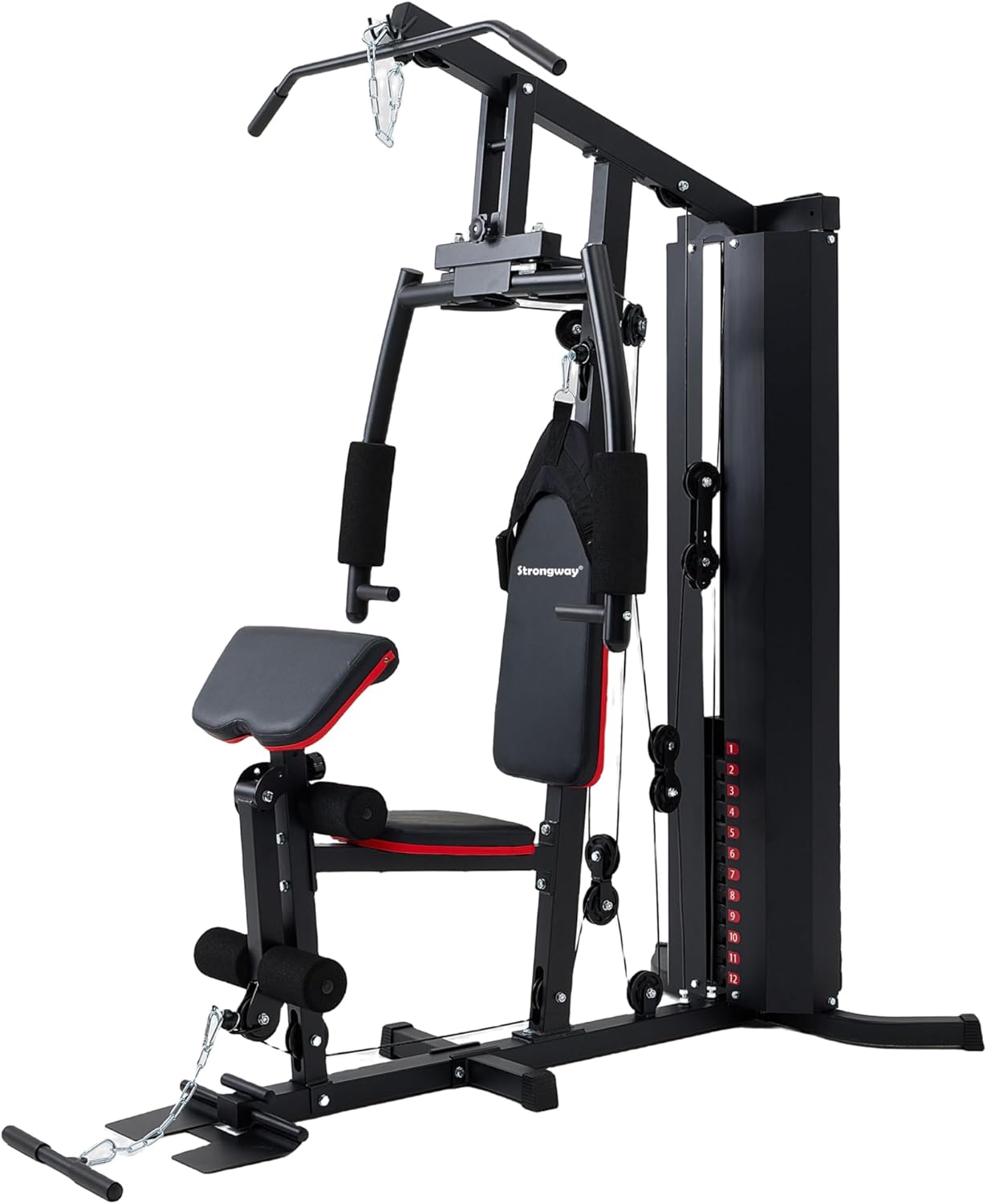 Multi Gym Machine with 72kg Weight Stack Home Strength Trainer