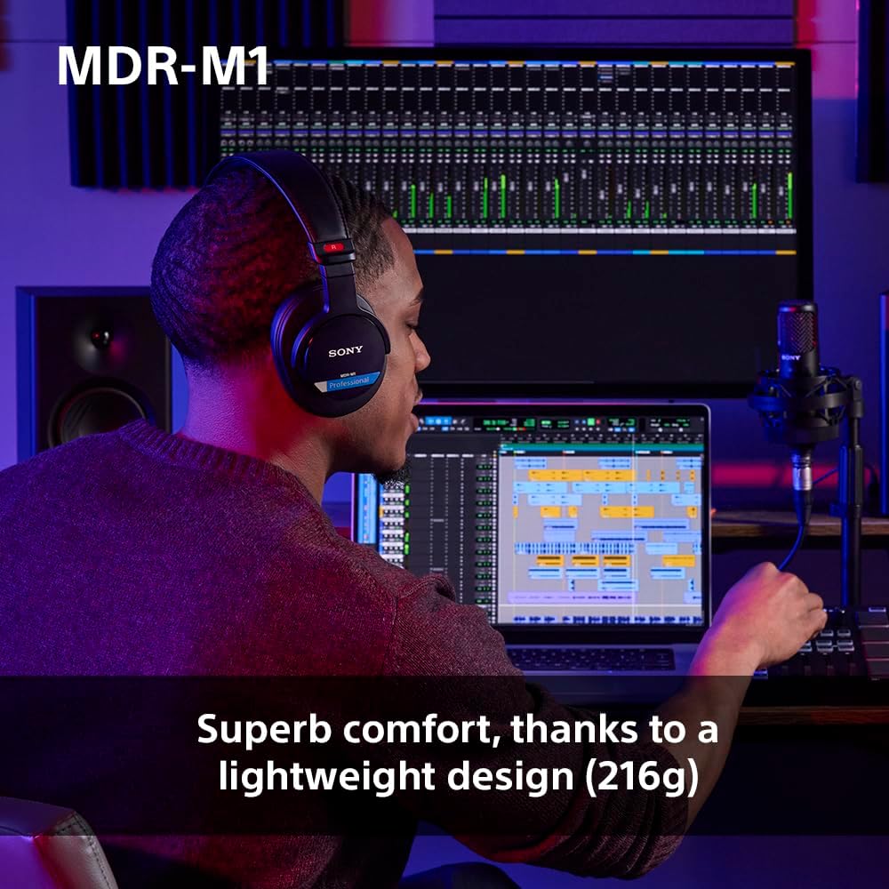 Closed Back Studio Monitoring Headphones Wired Hi Res 5Hz 80kHz