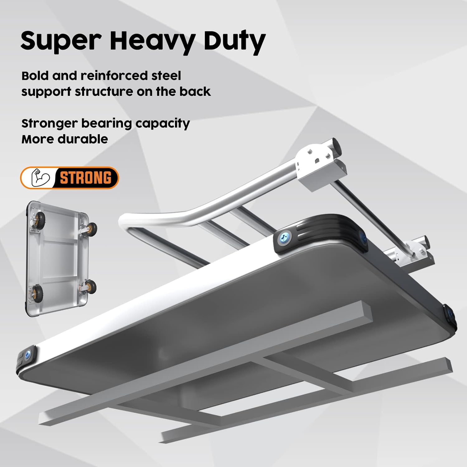 2000lbs Heavy Duty Platform Truck Flatbed Push Cart Dolly