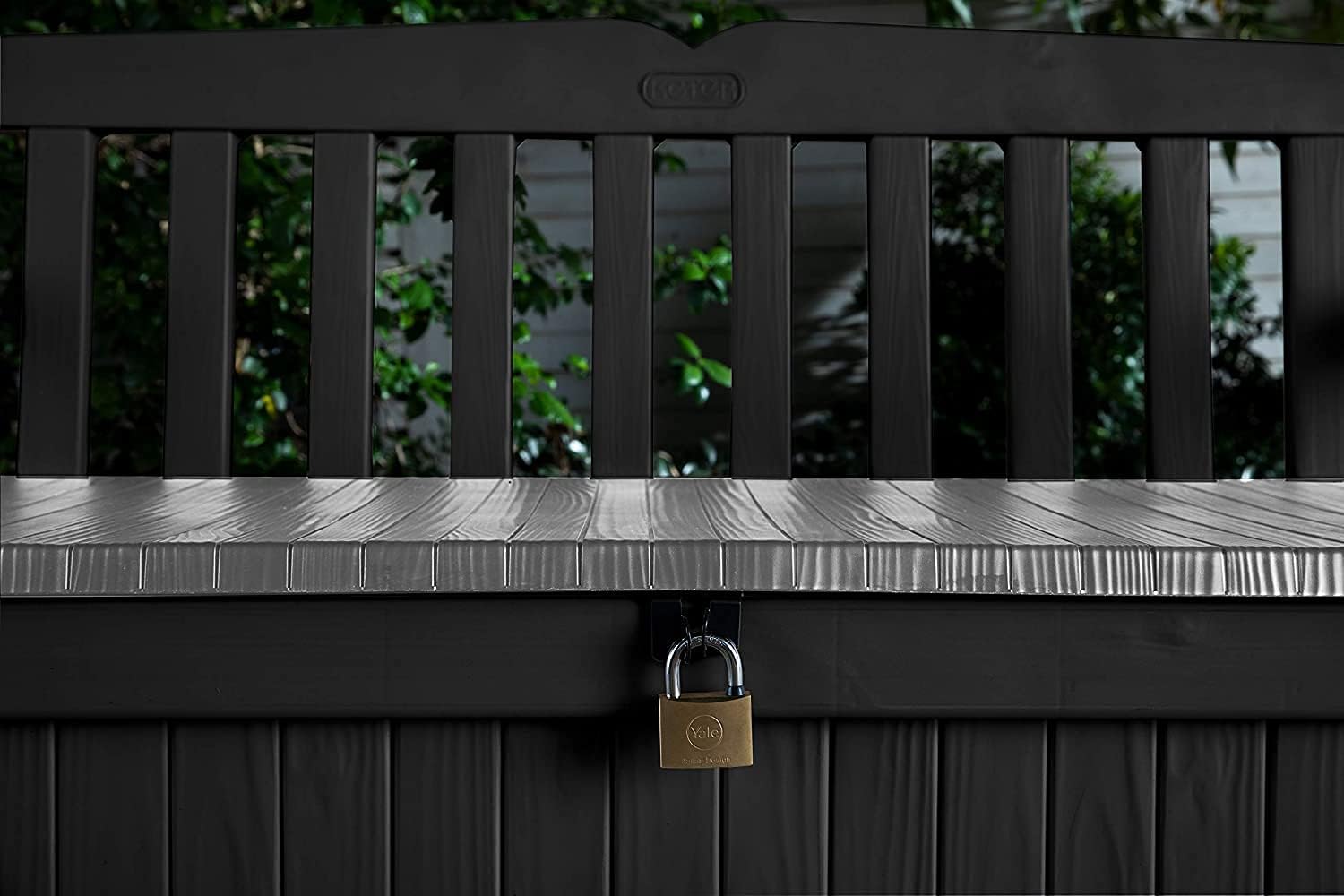 Outdoor Garden Storage Bench 265L Deck Box Patio Seat Grey