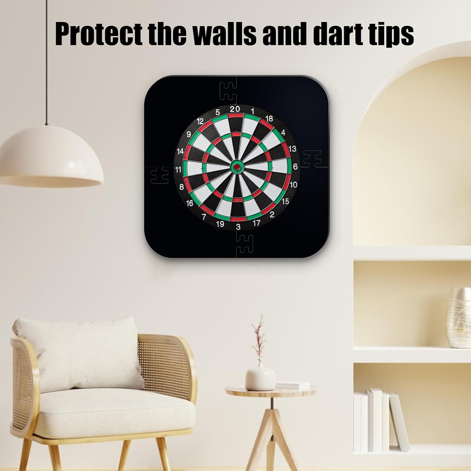 Dartboard Surround Ring EVA Wall Protector 66cm Easy Assemble