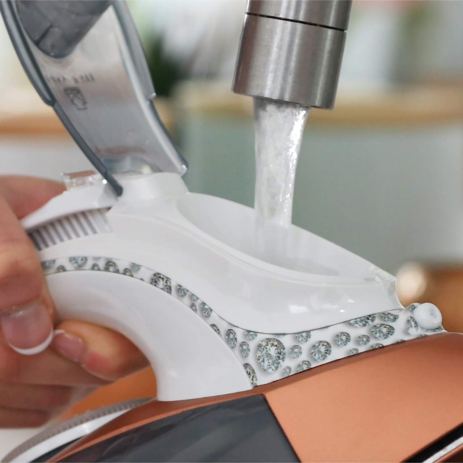 3100W Steam Iron Diamond Ceramic Soleplate 200g Steam Shot