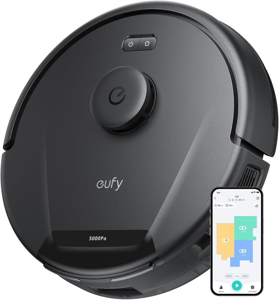 Robot Vacuum Cleaner 5000Pa LiDAR Smart Mapping Pet Hair
