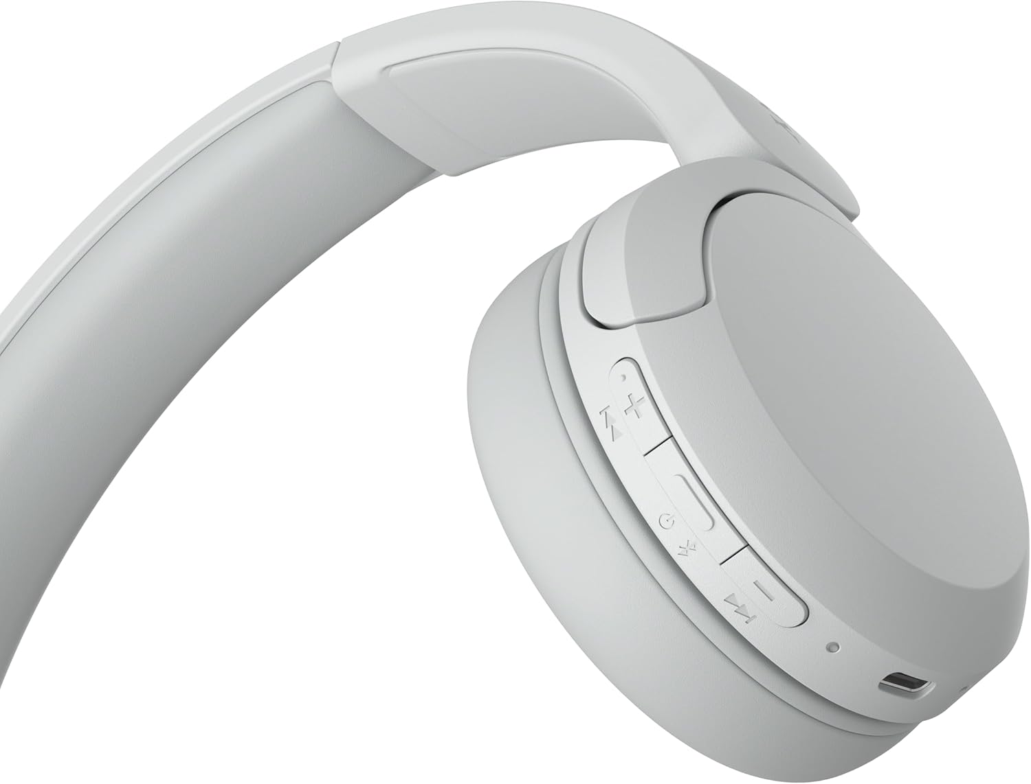 Wireless Bluetooth Noise Cancelling Over Ear Headphones 35Hr Battery White