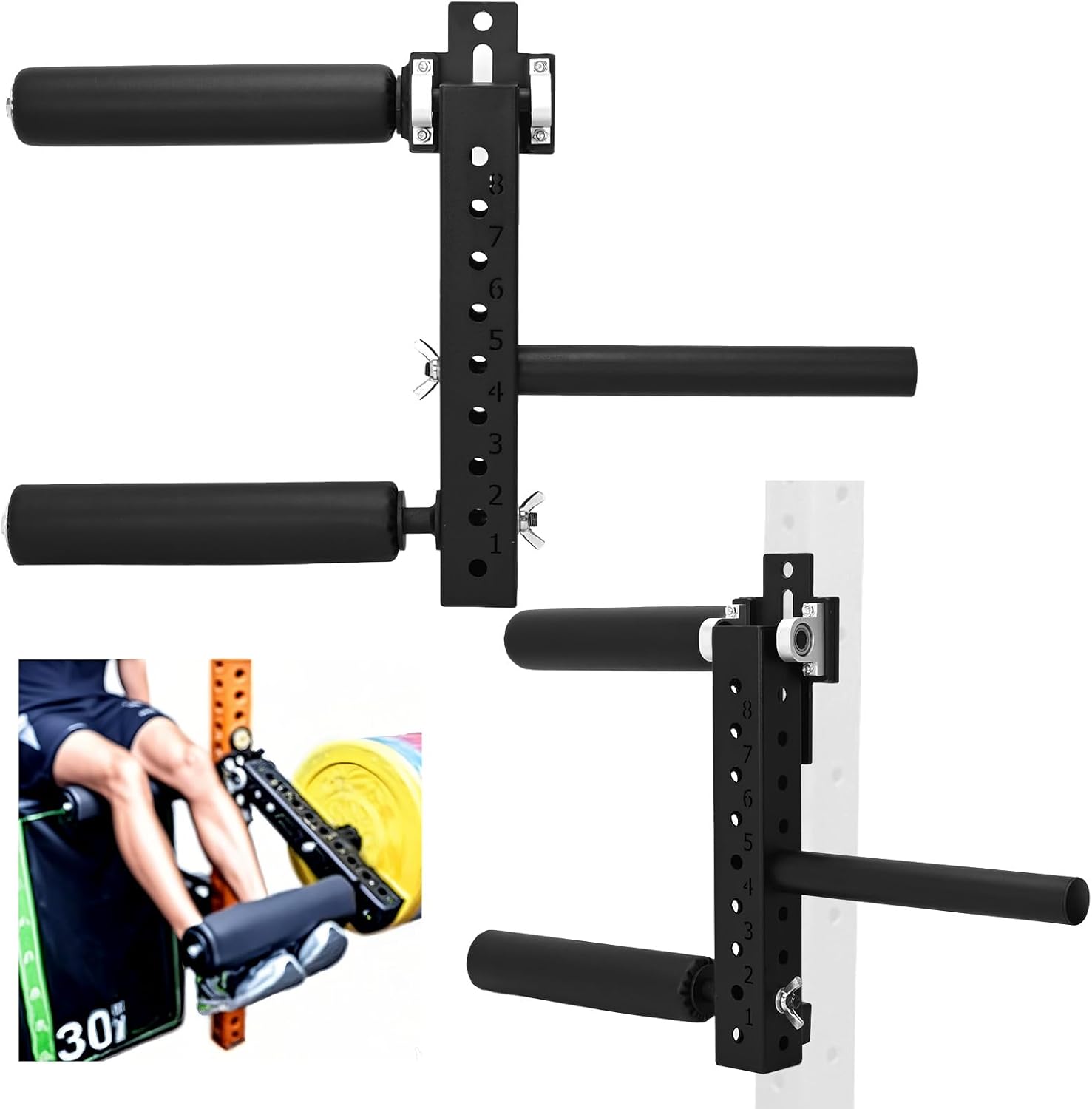 Leg Extension Curl Attachment Plate Loaded Rack Trainer