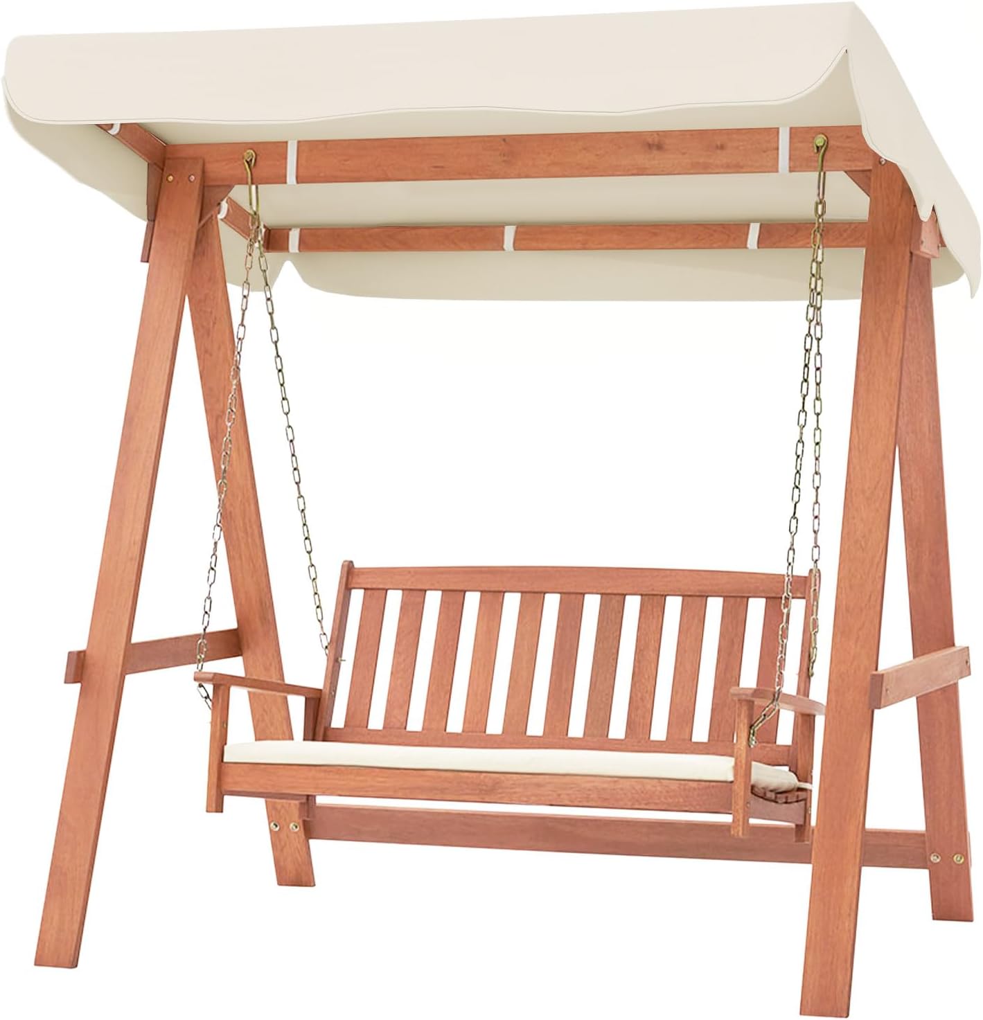 2 Seat Outdoor Swing Chair Canopy Garden Patio Bench